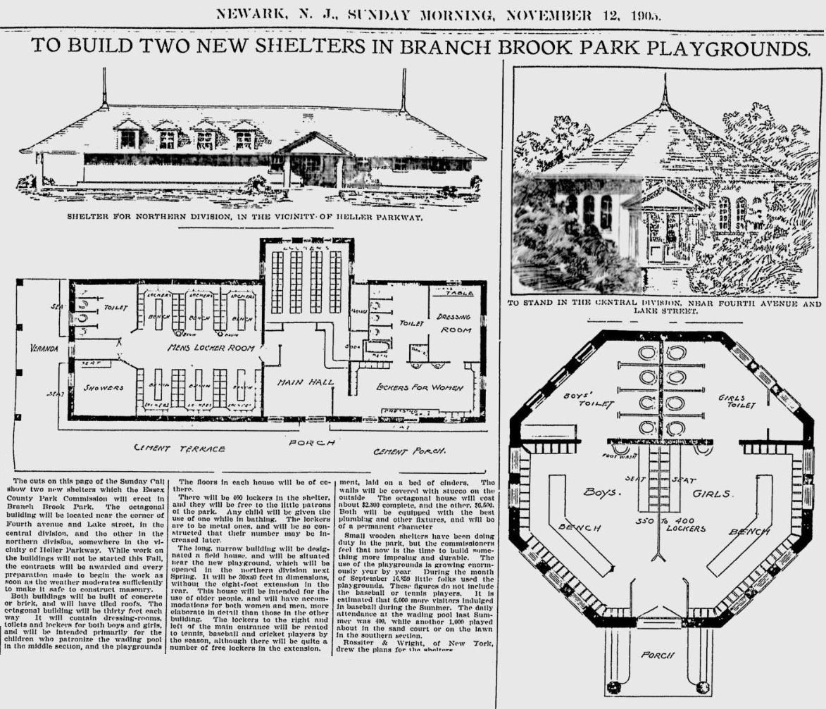 To Build Two New Shelters In Branch Brook Park Playgrounds
November 12, 1905
