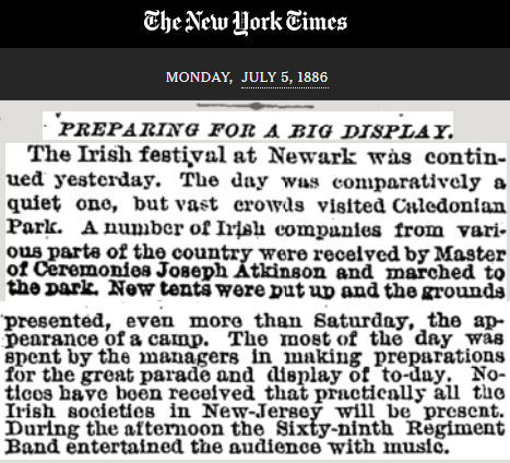 Preparing for a Big Display
July 5, 1886
