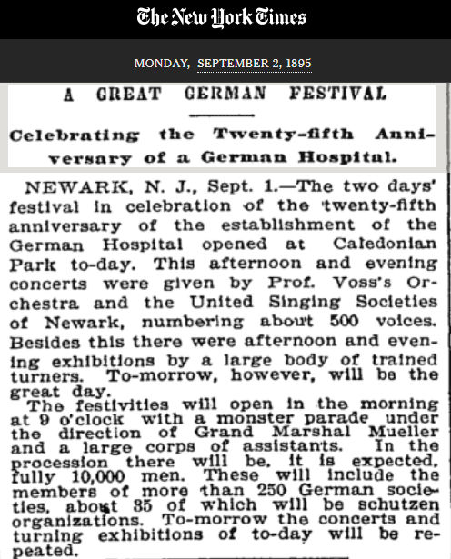 A Great German Festival
September 2, 1895

