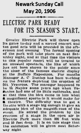 Electric Park Ready for Its Season's Start
May 20, 1906

