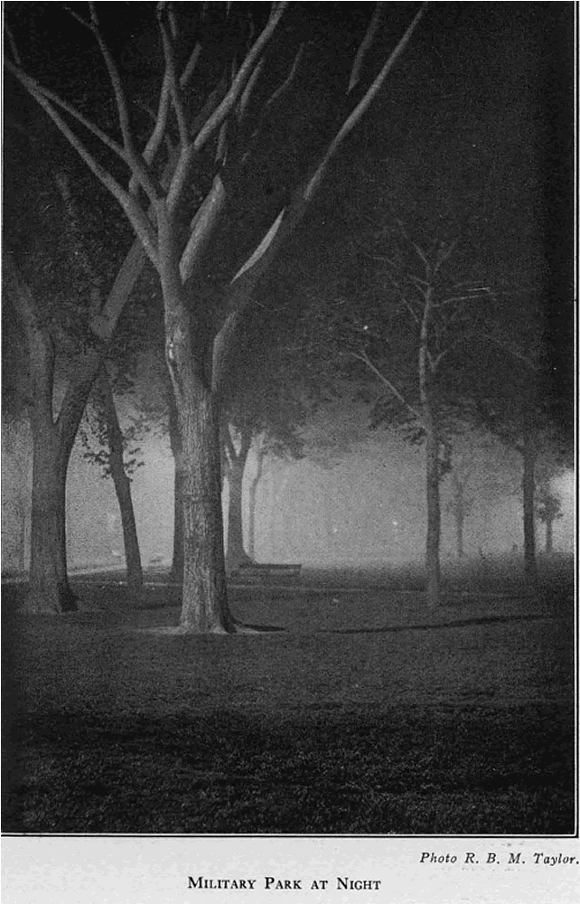 Military Park at Night
From "Shade Tree Commission of the City of Newark, New Jersey" 1916

