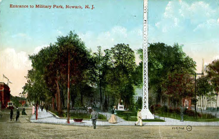 Entrance to Military Park
Postcard
