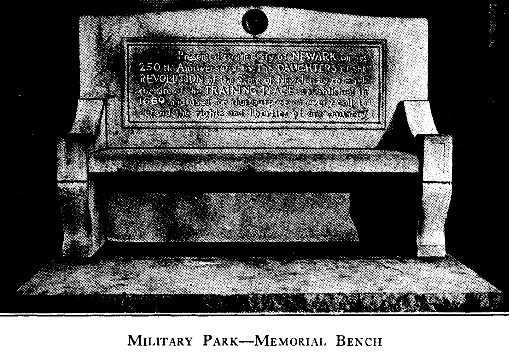 Memorial Bench
From "Shade Tree Commission of the City of Newark, New Jersey" 1916
