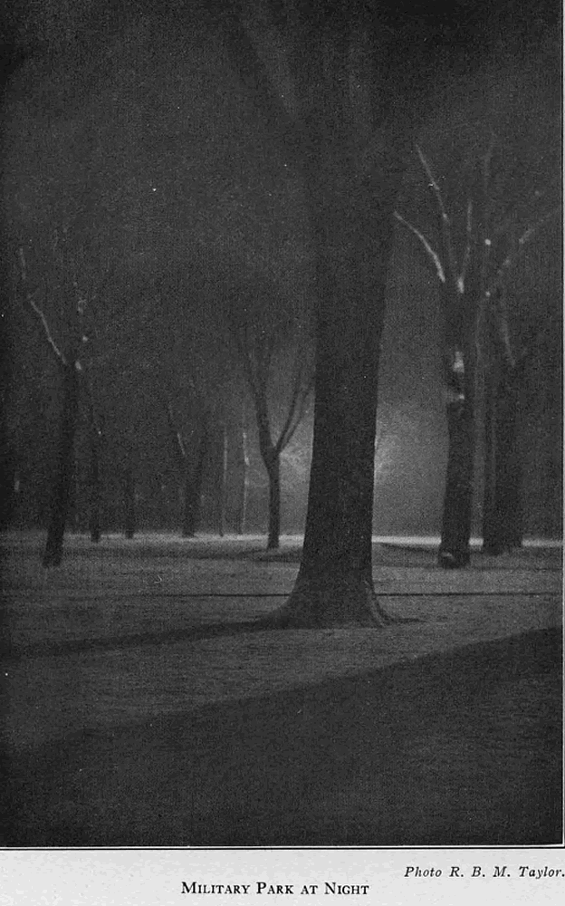 Military Park at Night
From "Shade Tree Commission of the City of Newark, New Jersey" 1916
