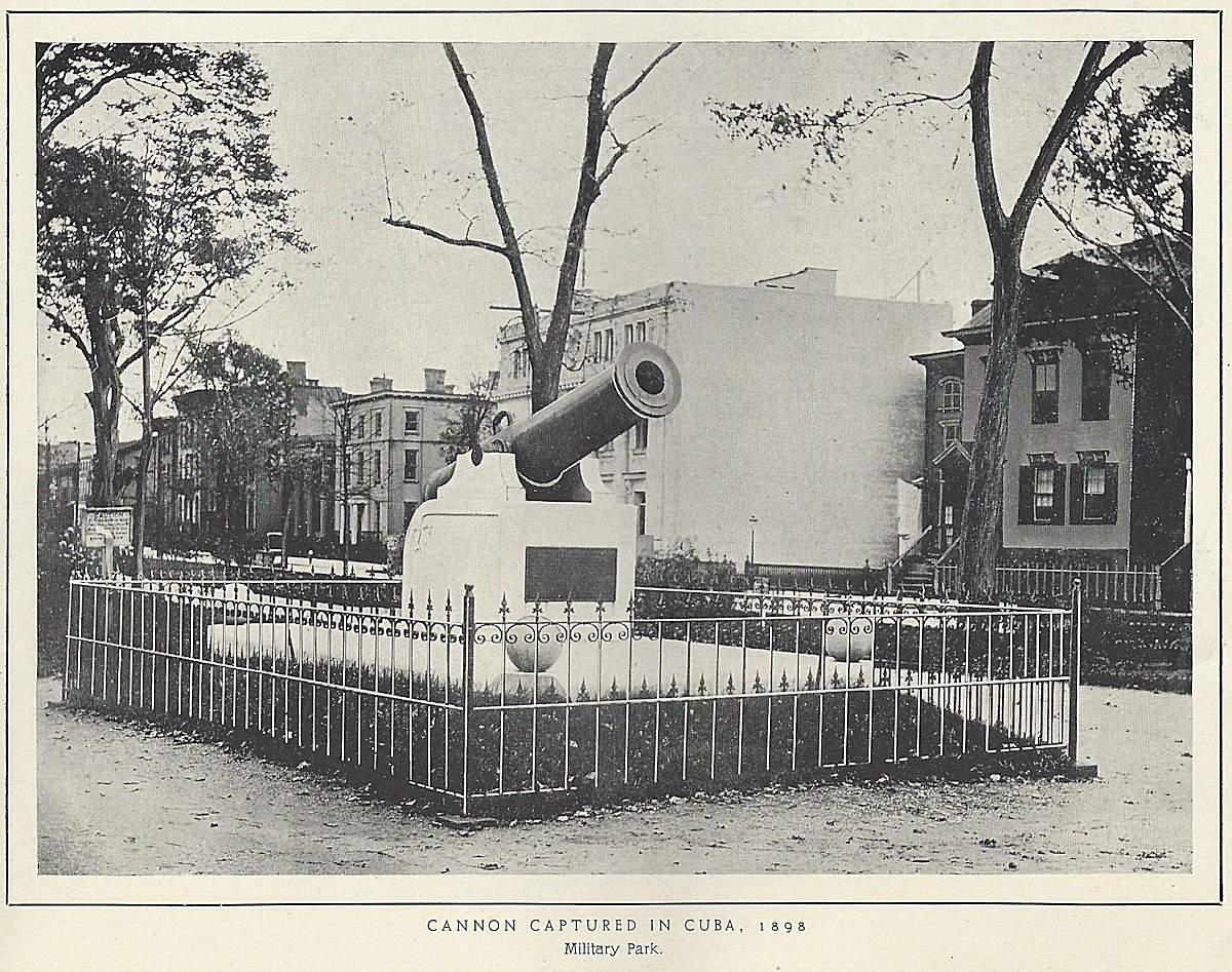 Spanish Cannon Captured in Cuba 1898
~1905
From "Views of Newark" Published by L. H. Nelson Company ~1905

