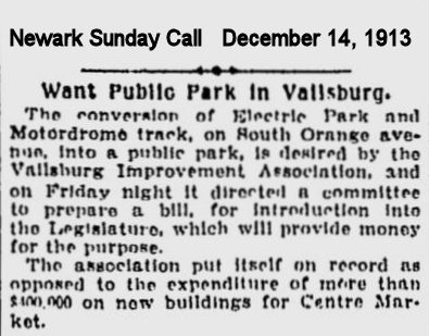 1913 - Wants Public Park in Vailsburg
