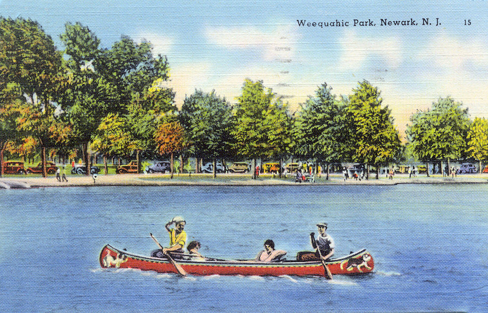 Canoeing on the Lake
Postcard
