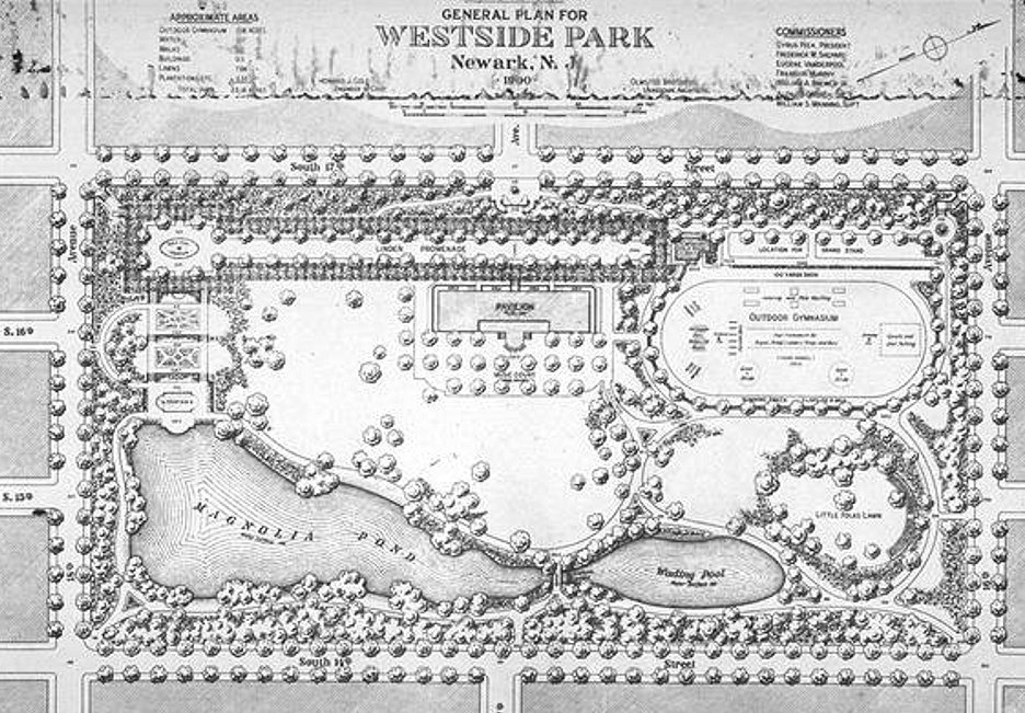 West Side Park Plan 1900
